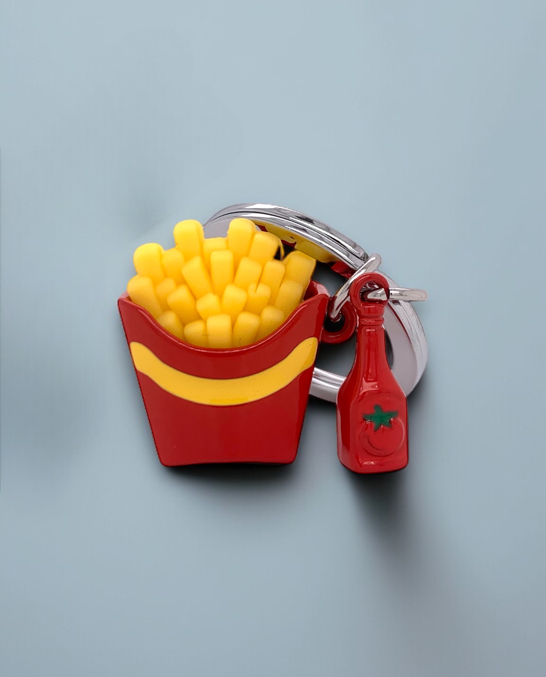 Μπρελόκ Μεταλλικό Fries & Ketsup Αξεσουάρ